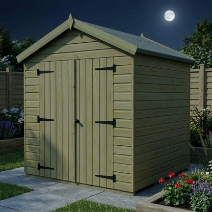 7 x 7 Apex Shed (Double Door, No Windows) - view 5