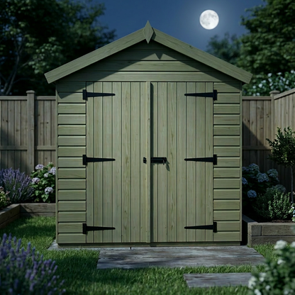 6 x 10 Apex Shed (Double Door, No Windows) - view 6