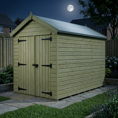 7 x 10 Apex Shed (Double Door, No Windows) - view 6