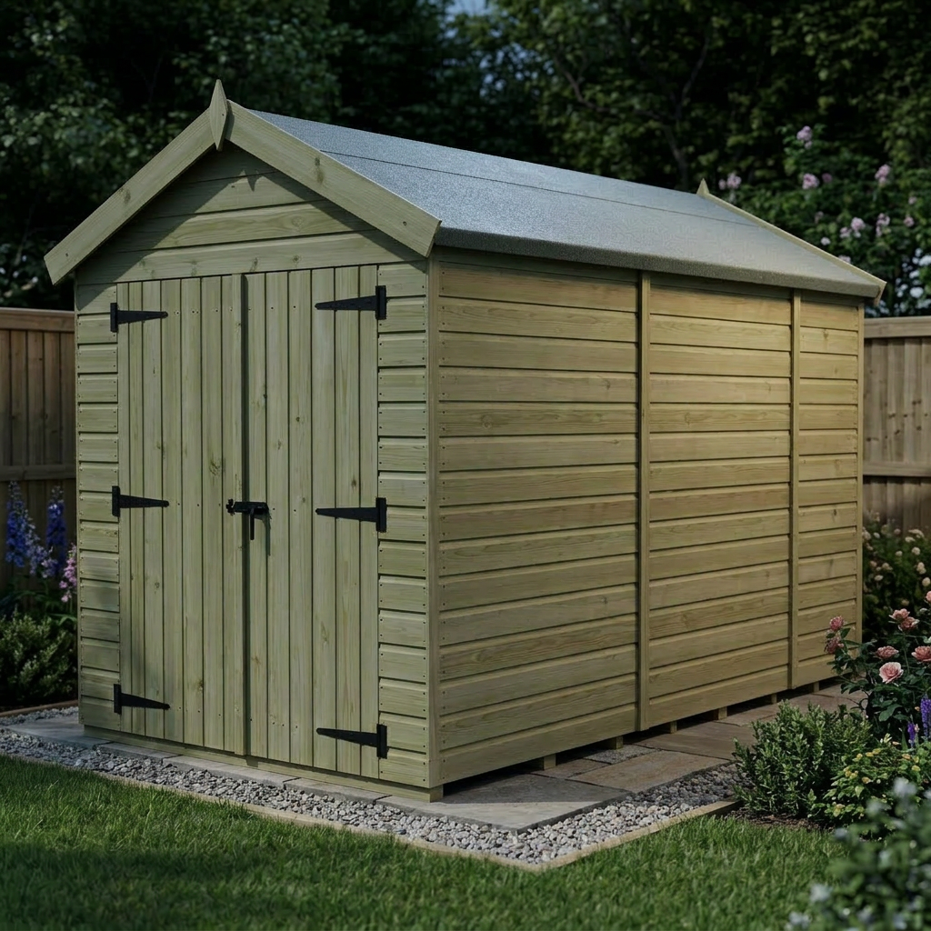 7 x 9 Apex Shed (Double Door, No Windows) - view 5