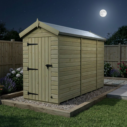 4 x 10 Apex Shed (Double Door, No Windows) - view 5