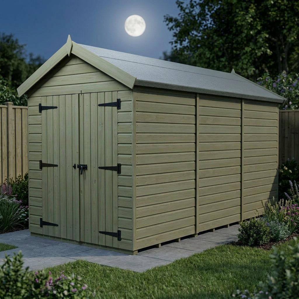 7 x 12 Apex Shed (Double Door, No Windows) - view 5