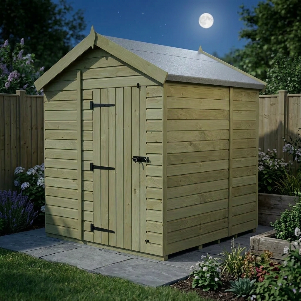 7 x 5 Apex Shed (Single Door, No Windows) - view 4