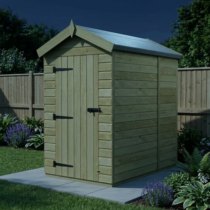 4 x 5 Apex Shed (Single Door, No Windows) - view 6