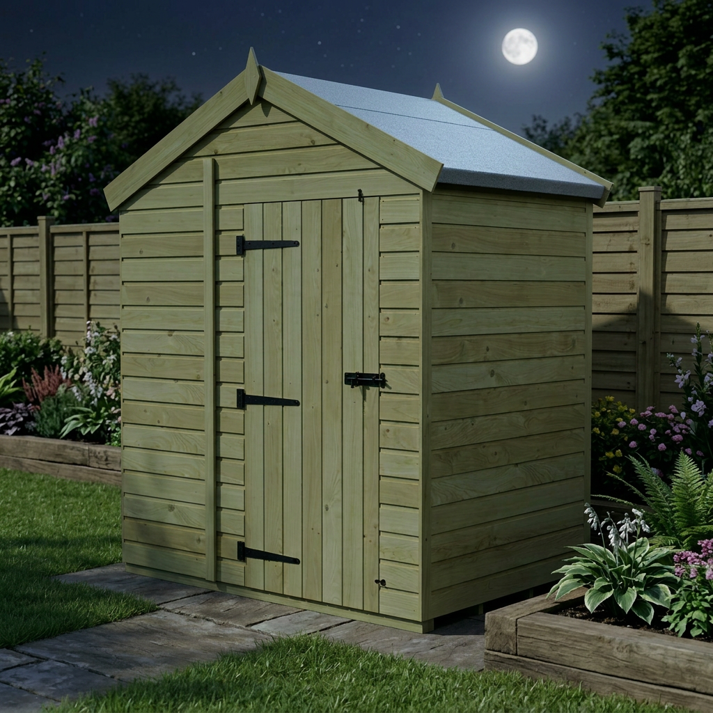 7 x 4 Apex Shed (Single Door, No Windows) - view 5
