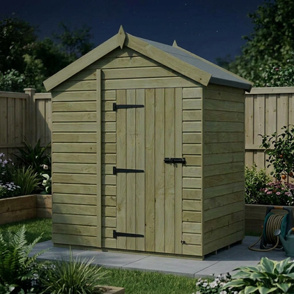 6 x 4 Apex Shed (Single Door, No Windows) - view 5