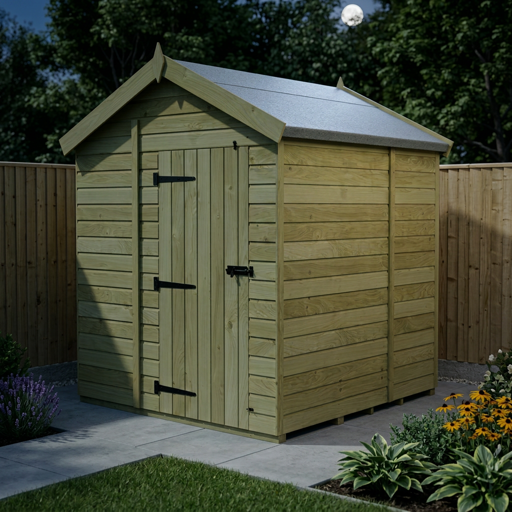 7 x 7 Apex Shed (Single Door, No Windows) - view 5
