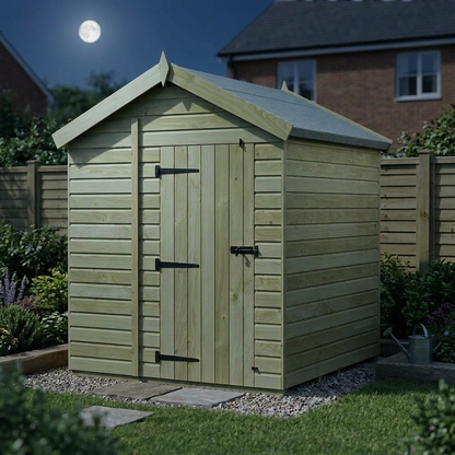 6 x 6 Apex Shed (Single Door, No Windows) - view 4
