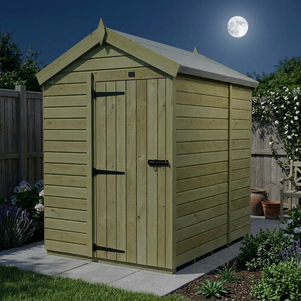 5 x 6 Apex Shed (Single Door, No Windows) - view 5
