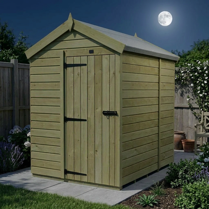 5 x 6 Apex Shed (Single Door, No Windows) - view 5