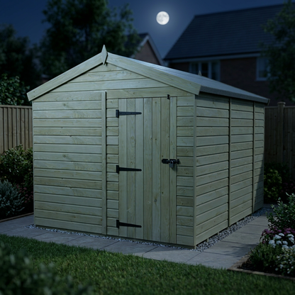 8 x 9 Apex Shed (Single Door, No Windows) - view 6
