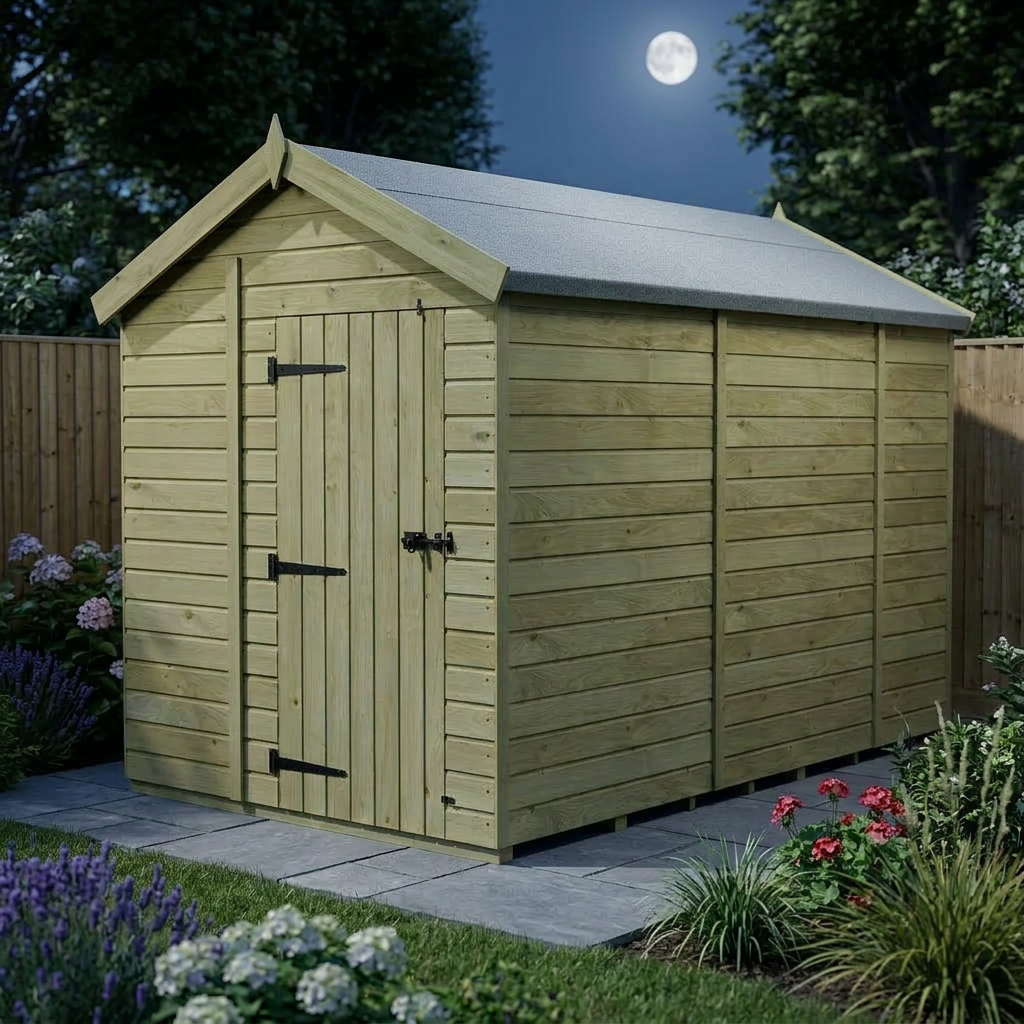 6 x 9 Apex Shed (Single Door, No Windows) - view 6