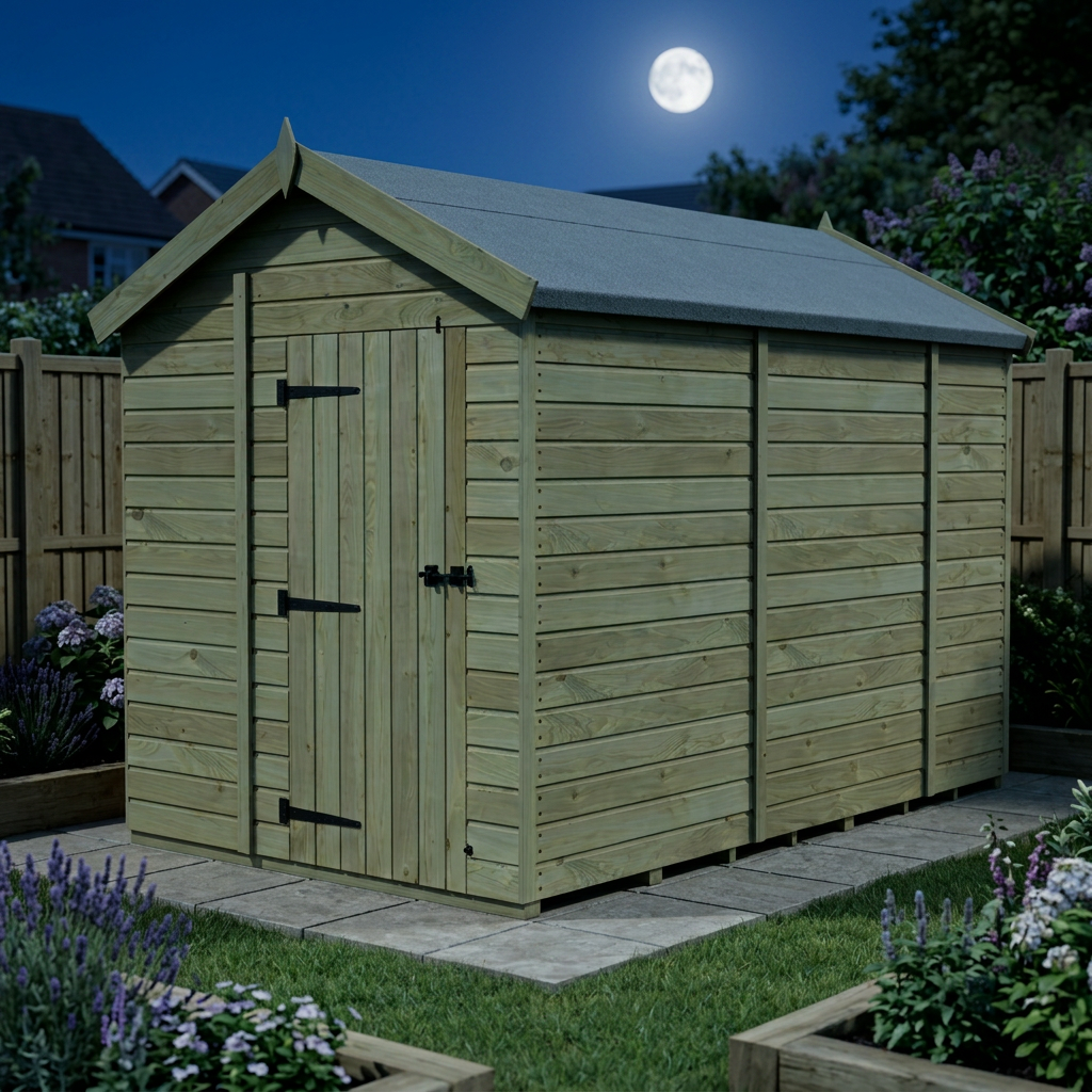 7 x 10 Apex Shed (Single Door, No Windows) - view 6