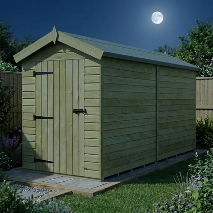 4 x 12 Apex Shed (Single Door, No Windows) - view 6