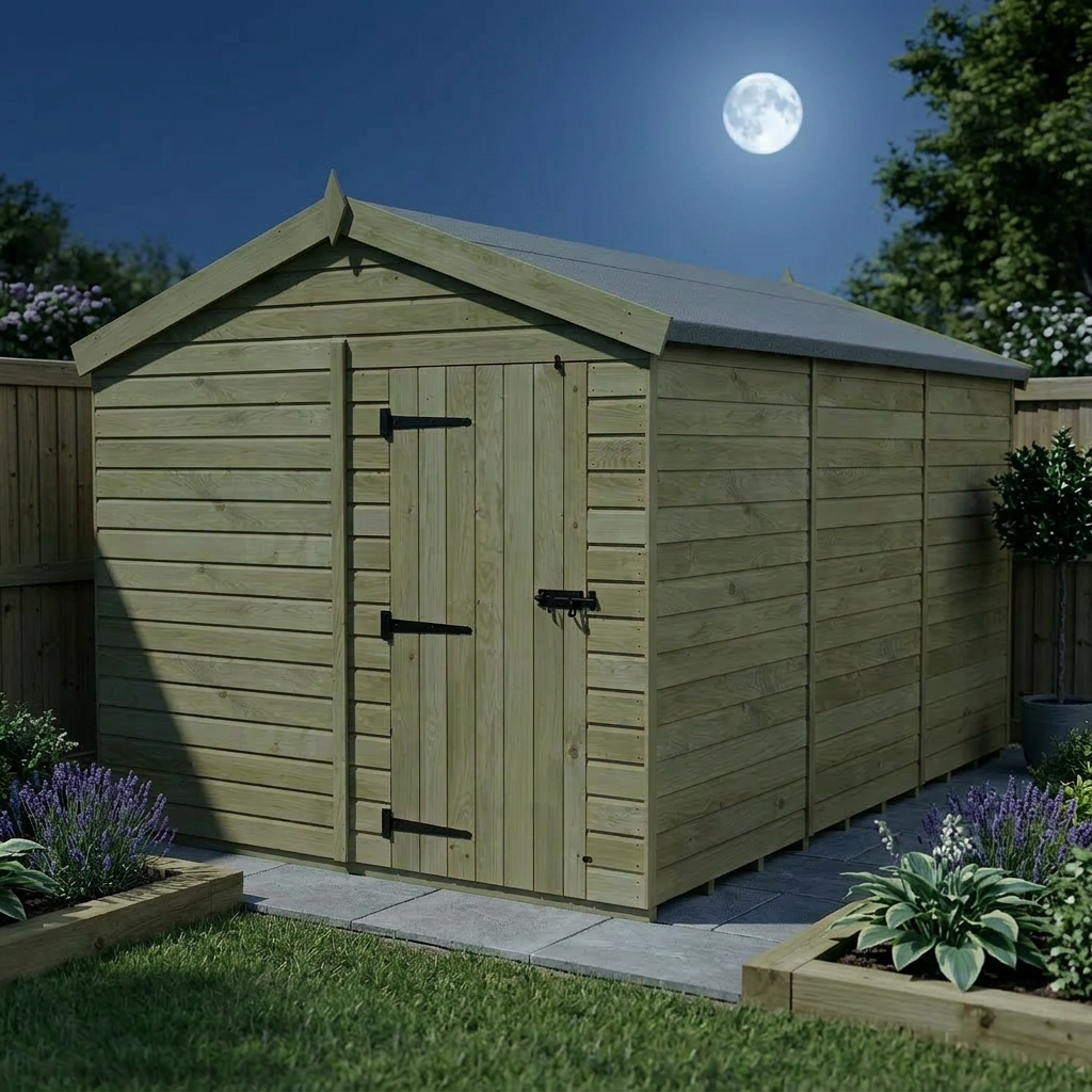 8 x 12 Apex Shed (Single Door, No Windows) - view 5