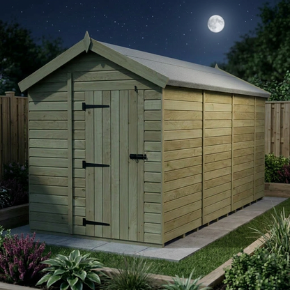 6 x 13 Apex Shed (Single Door, No Windows) - view 4