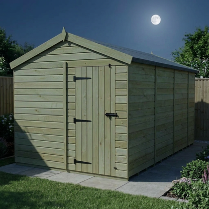 8 x 14 Apex Shed (Single Door, No Windows) - view 5