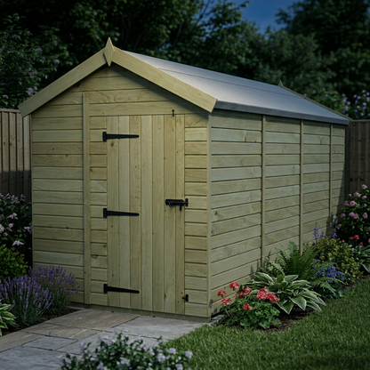 7 x 14 Apex Shed (Single Door, No Windows) - view 5