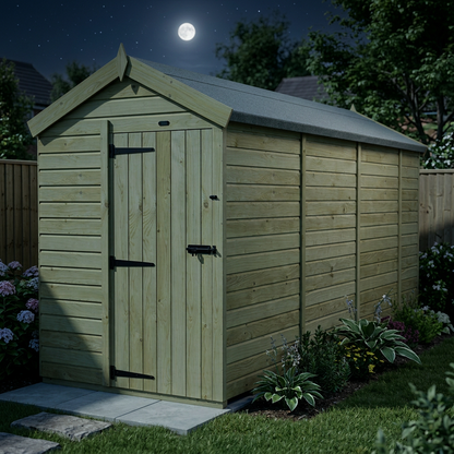 5 x 14 Apex Shed (Single Door, No Windows) - view 5