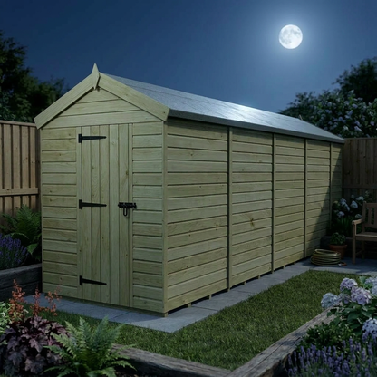 5 x 18 Apex Shed (Single Door, No Windows) - view 6