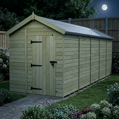 6 x 20 Apex Shed (Single Door, No Windows) - view 5