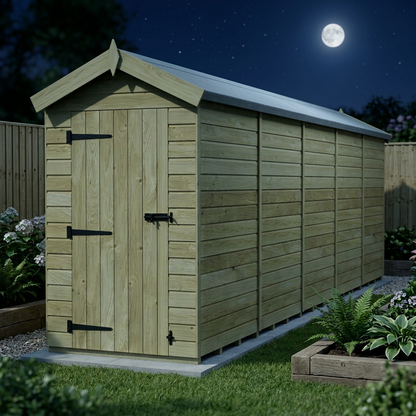 4 x 20 Apex Shed (Single Door, No Windows) - view 5