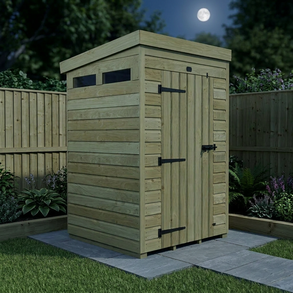 4 x 4 Security Pent Shed - view 5