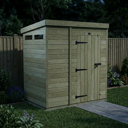 6 x 4 Security Pent Shed - view 6