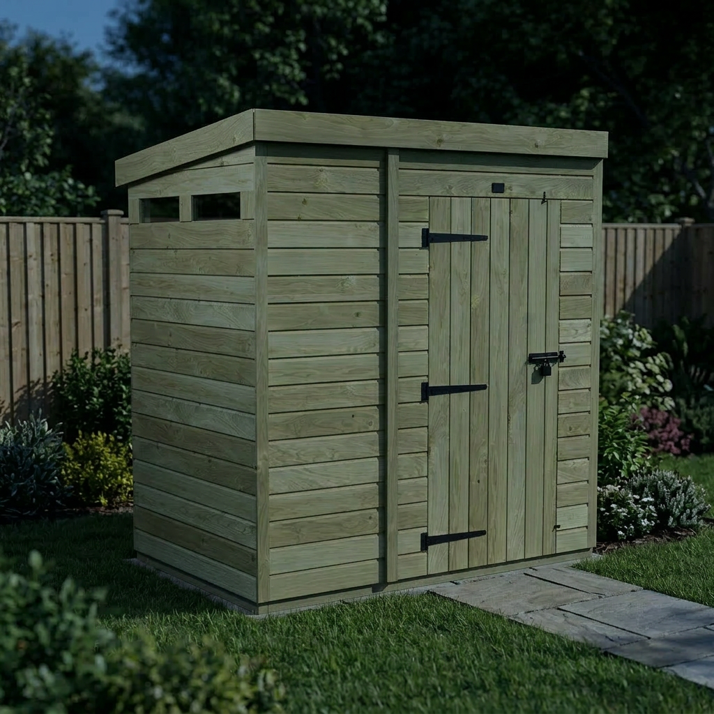 7 x 4 Security Pent Shed - view 6