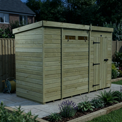 10 x 4 Security Pent Shed - view 4