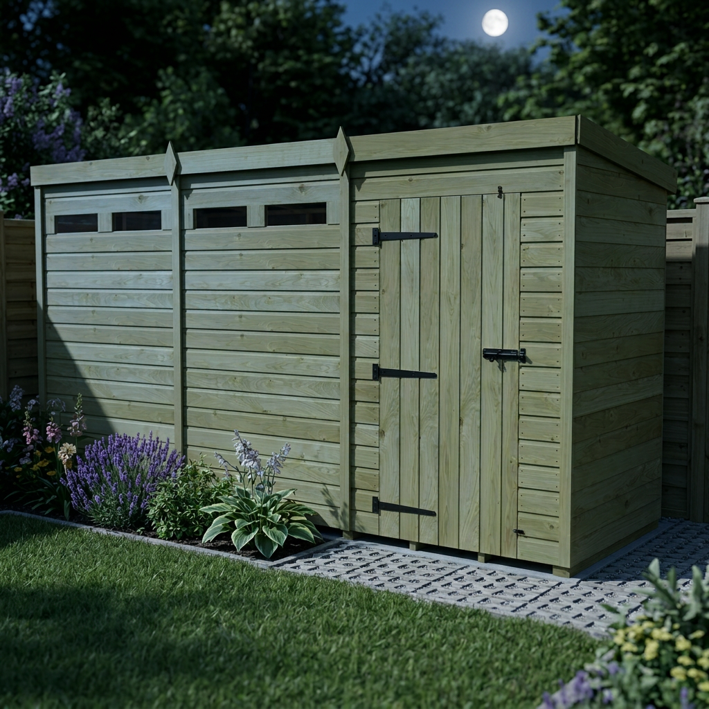 12 x 4 Security Pent Shed - view 6