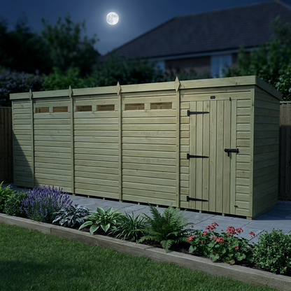 18 x 4 Security Pent Shed - view 6