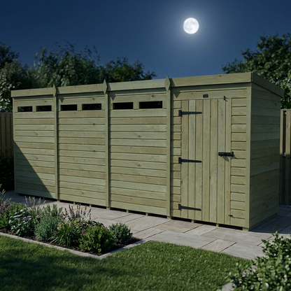 16 x 4 Security Pent Shed - view 6