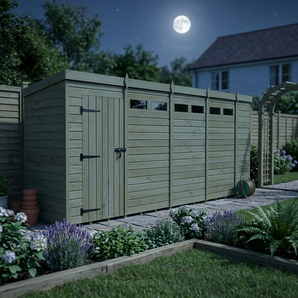 18 x 5 Security Pent Shed - view 6