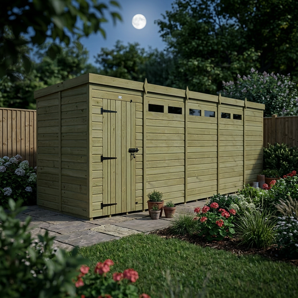 19 x 5 Security Pent Shed - view 6