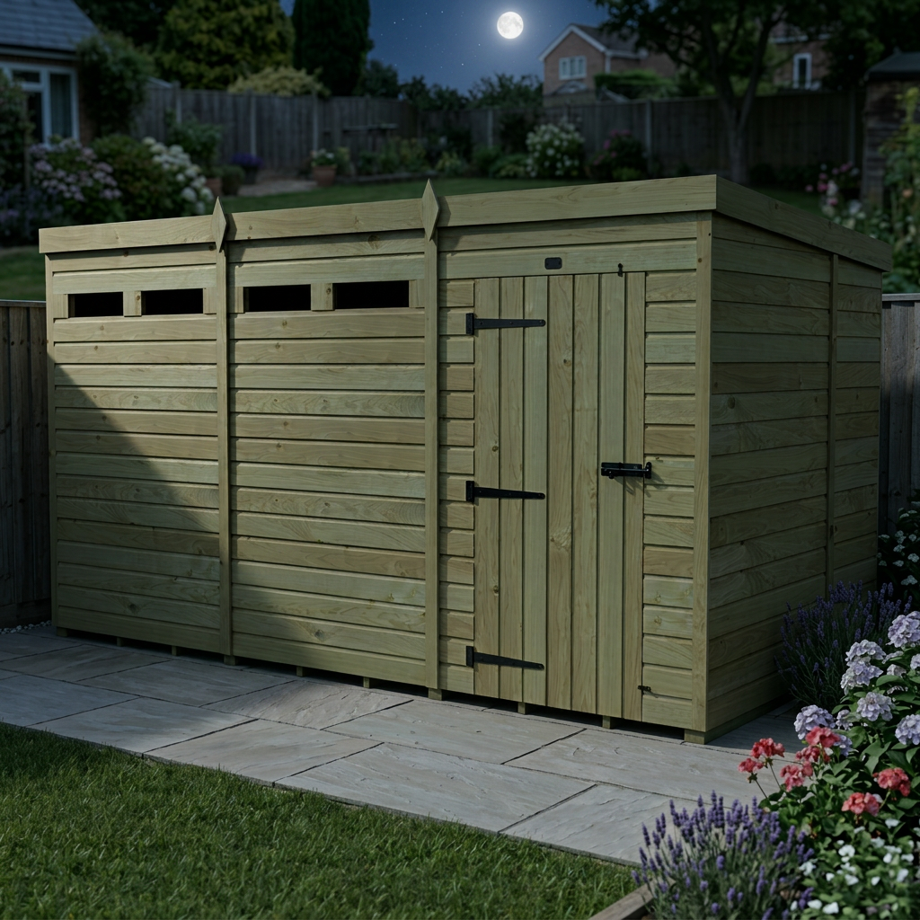 12 x 6  Security Pent Shed - view 6
