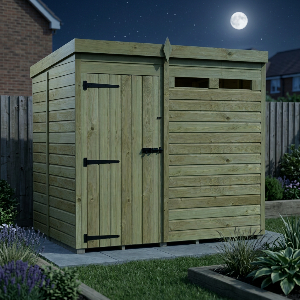 7 x 5 Security Pent Shed - view 3
