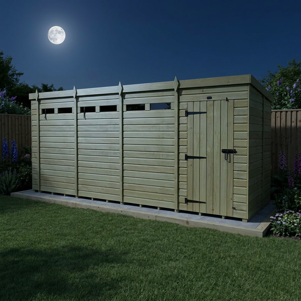 18 x 6  Security Pent Shed - view 4