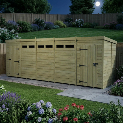 20 x 6  Security Pent Shed - view 4