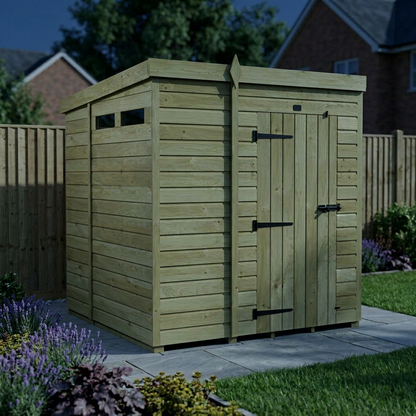 6 x 7 Security Pent Shed - view 4