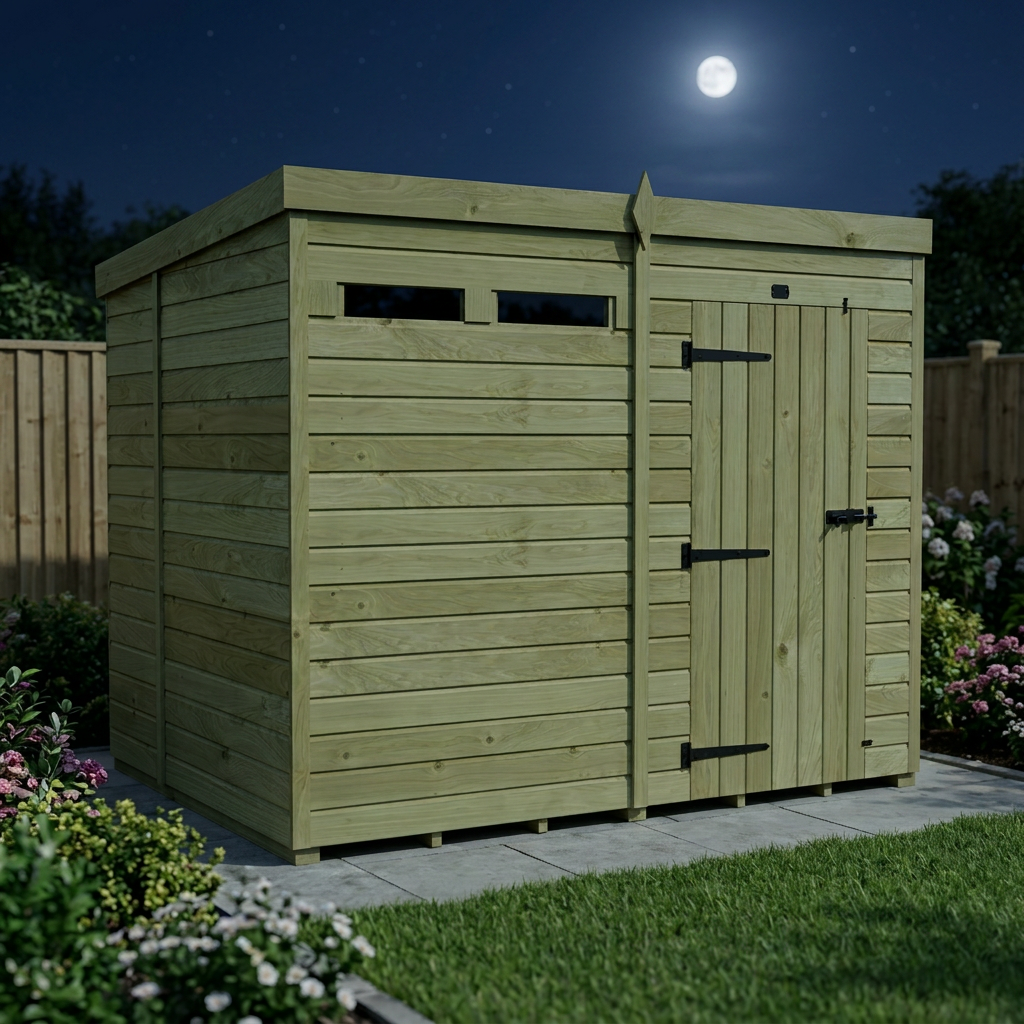 8 x 7 Security Pent Shed - view 4