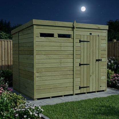 8 x 7 Security Pent Shed - view 4
