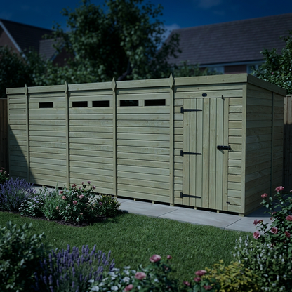 17 x 7 Security Pent Shed - view 3