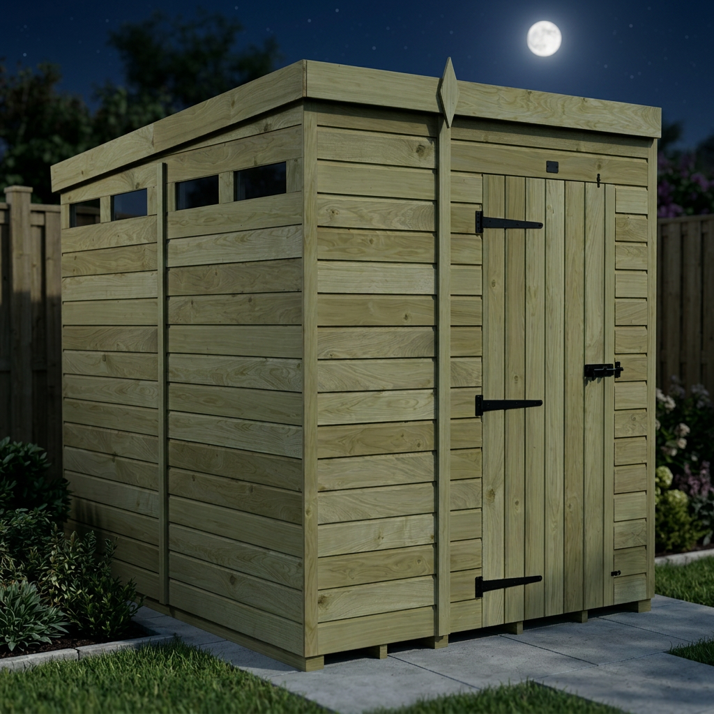 6 x 8 Security Pent Shed - view 3