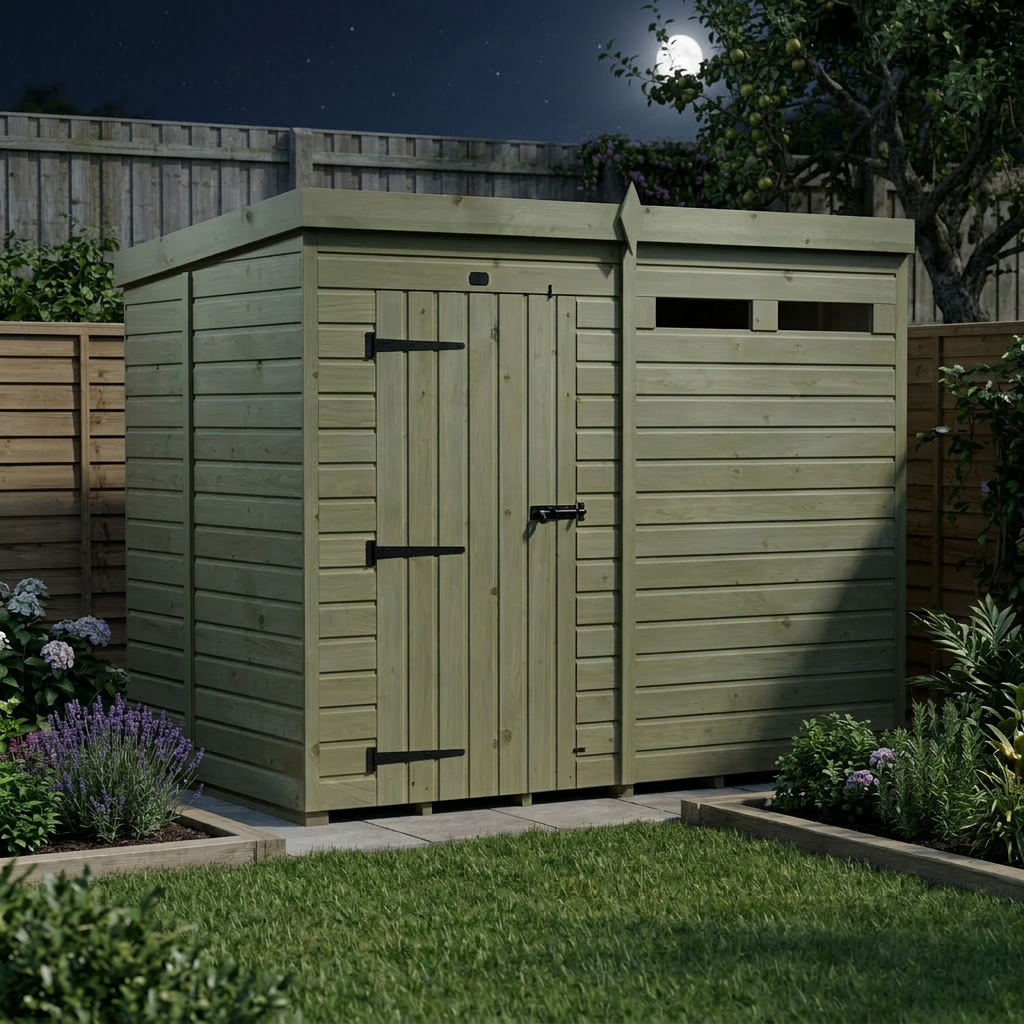 8 x 5 Security Pent Shed - view 3