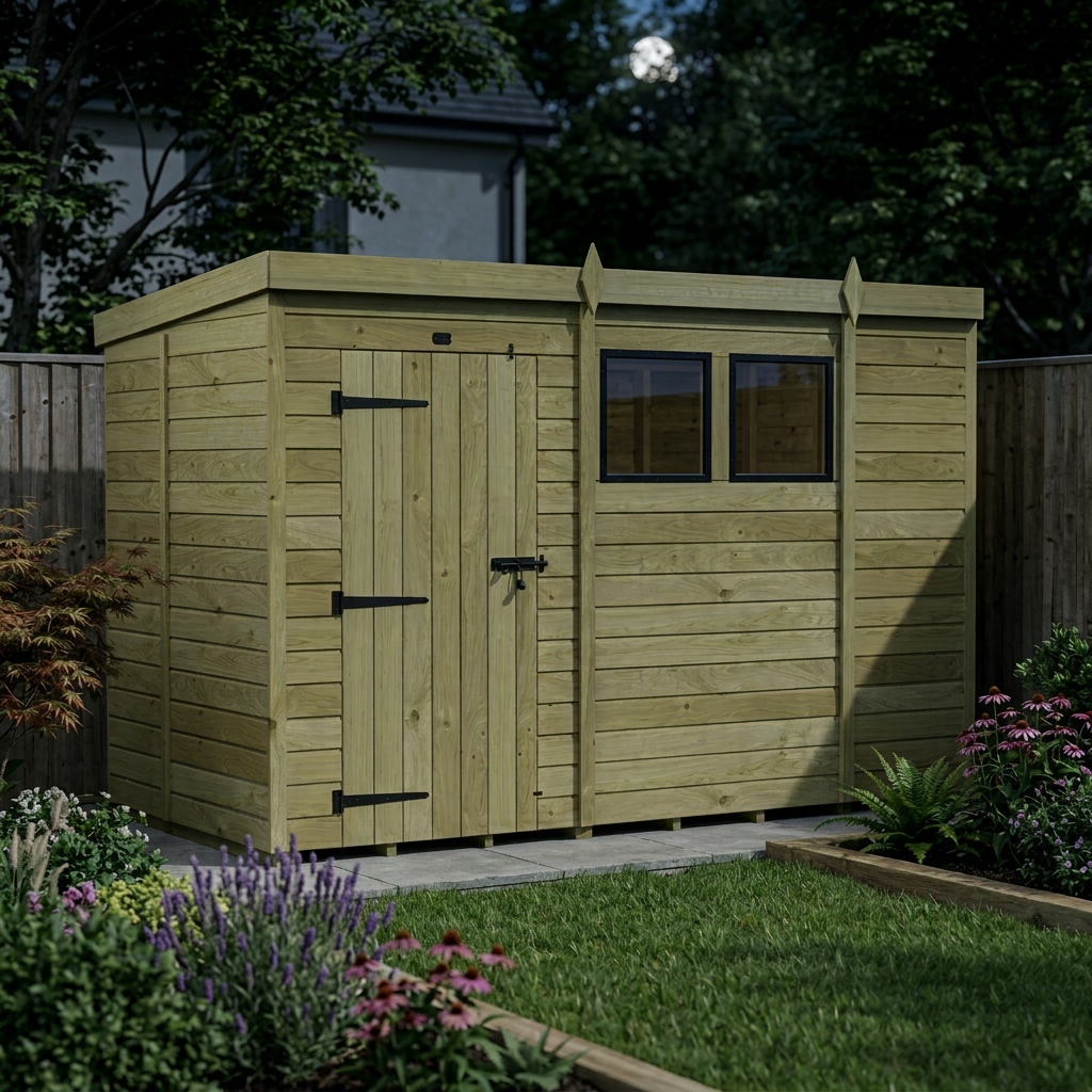 10 x 5 Security Pent Shed - view 3