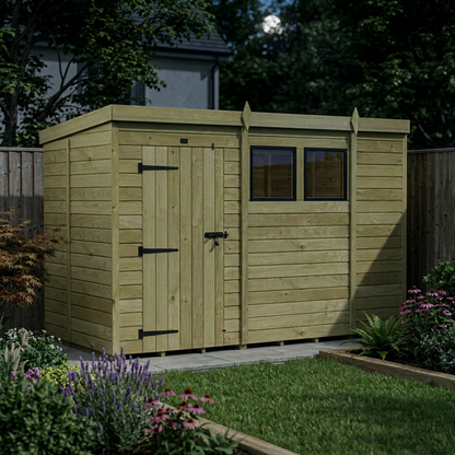 10 x 5 Security Pent Shed - view 3