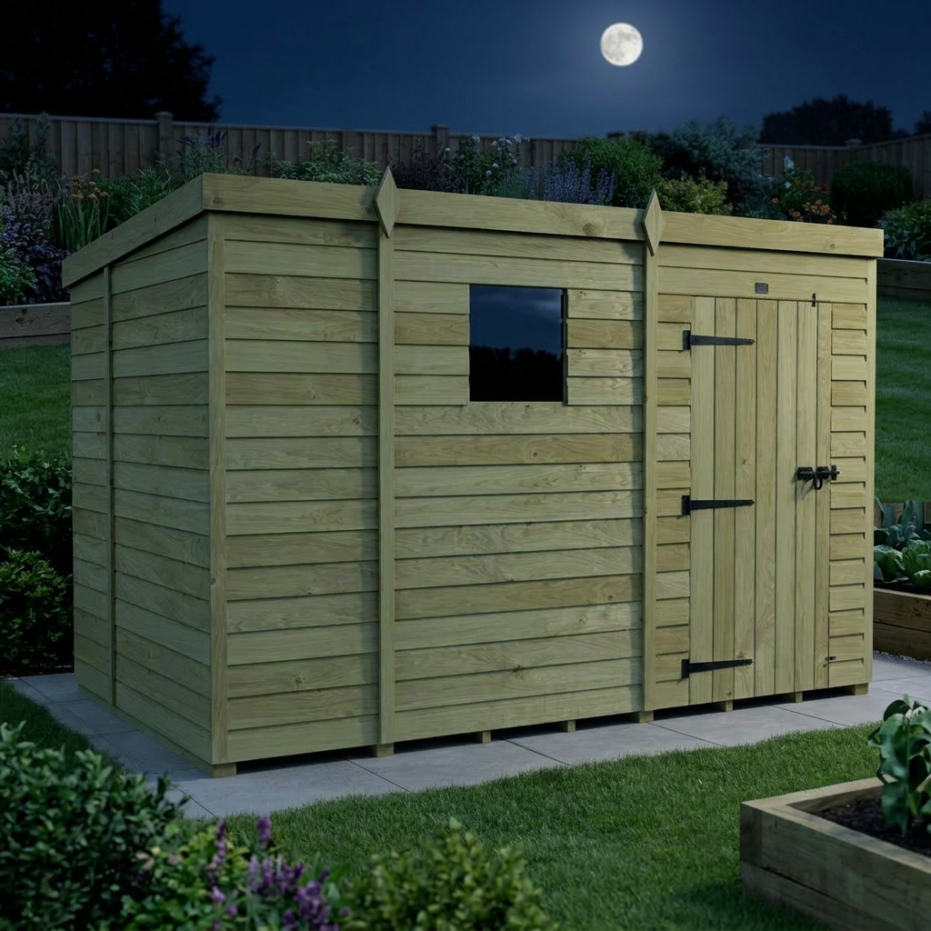 9 x 6  Security Pent Shed - view 3