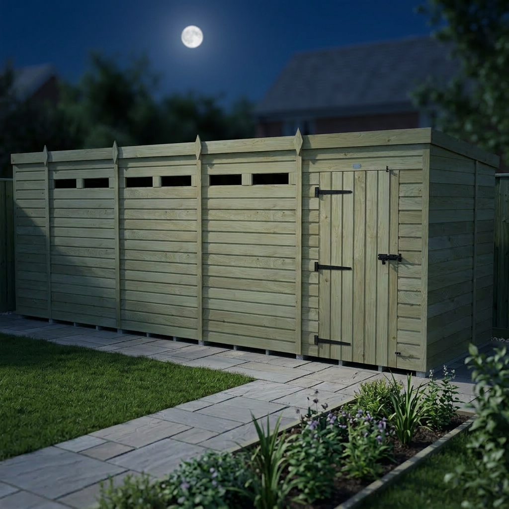 19 x 6  Security Pent Shed - view 4