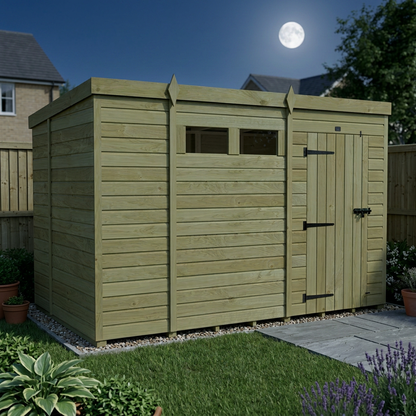 10 x 7 Security Pent Shed - view 2